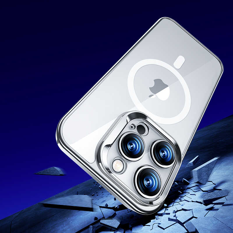 iPhone 14 Pro Max Kılıf M-safe Şarj Özellikli Cam Yüzey Ekran Koruyuculu Benks Electroplated Kılıf - 2 iPhone 14 Pro Max Kılıf M-safe Şarj Özellikli Cam Yüzey Ekran Koruyuculu Benks Electroplated Kılıf - 2